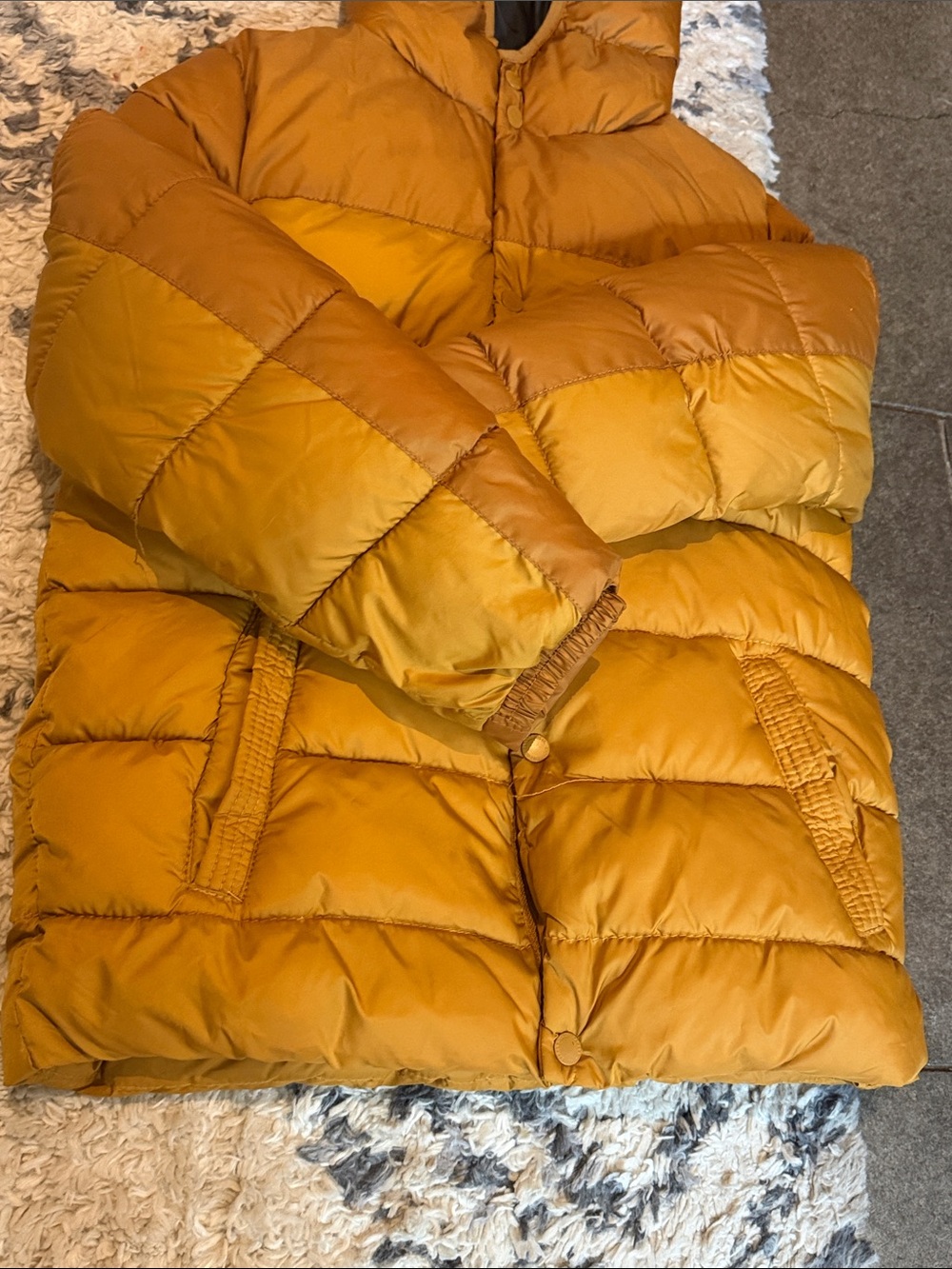 ZARA BOYS collection ~ Kids ~ Hooded Puffer Jacket ~ Mustard ~ 13/14 - Picture 16 of 16